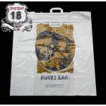 Duvet  bag-- plastic- gold printed  50pcs big size with handle 